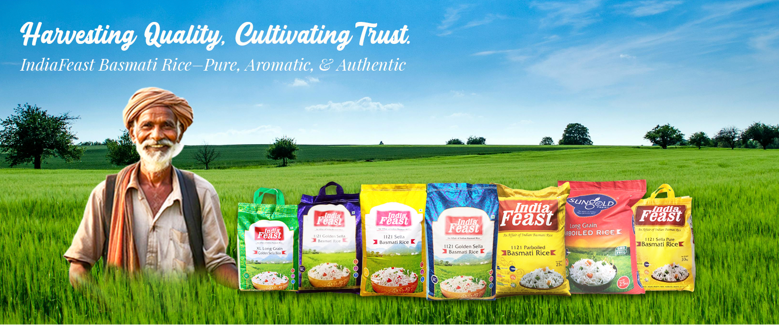 Farmers in paddy field Indiafeast Millers Private Limited.